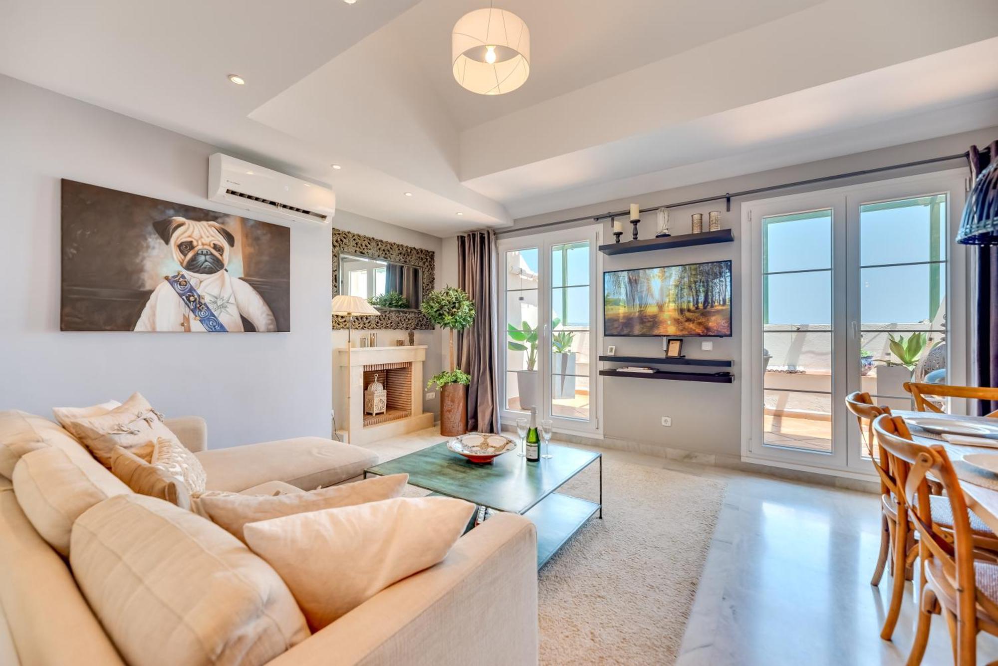 Apartamento Elegant 2 Bdrm Penthouse With Bbq And Pools Marbella Exterior foto